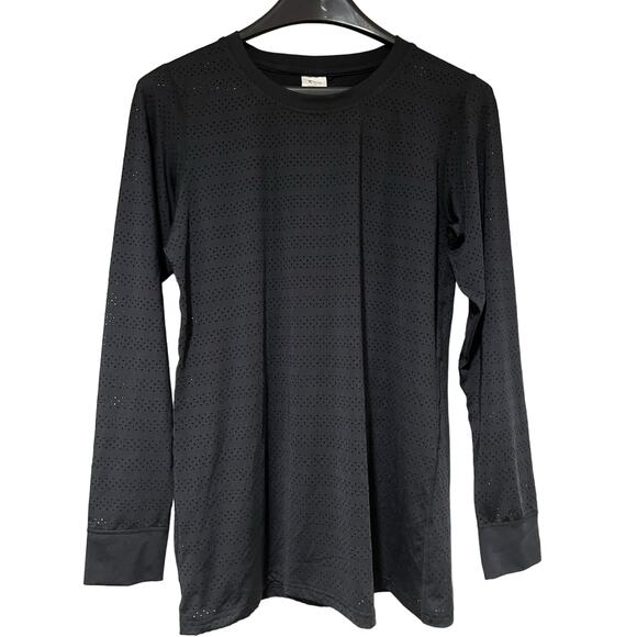 ZYIA Tops - Zyia Woman's Black Athletic Long Sleeve Top Size M